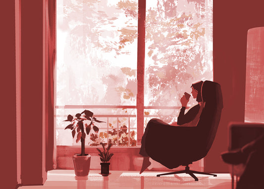 Peaceful Monochrome, 2024, digital media, 8 x 12 in. / 20.32 x 30.48 cm.