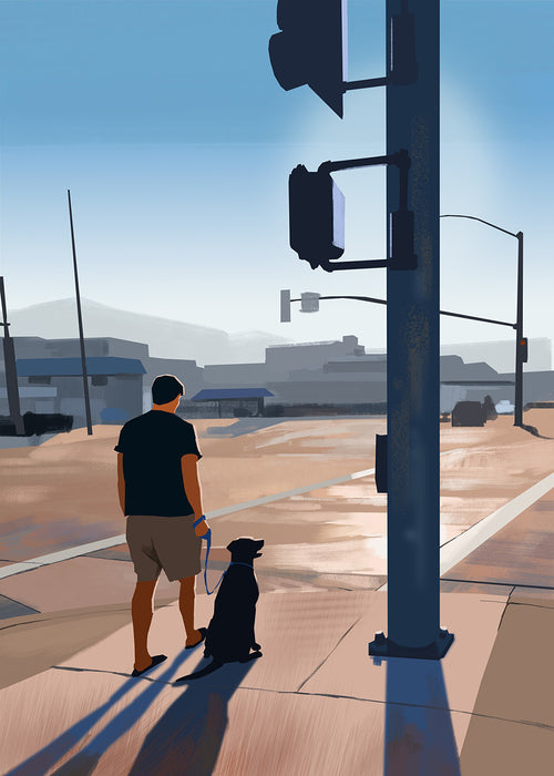 The Weight of Waiting, 2024, digital media, 12 x 8 in. / 30.48 x 20.32 cm.