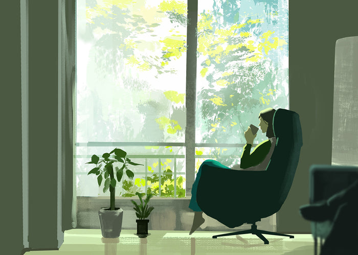 Peaceful Monochrome, 2024, digital media, 8 x 12 in. / 20.32 x 30.48 cm.