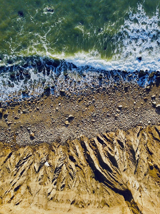 Montauk from the Air, 2023, print on paper, 30 x 20 in. / 76.2 x 50.8 cm.