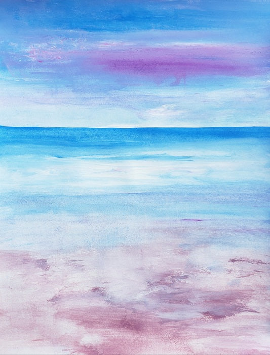 Salt and Sea, 2021, acrylic on paper, 14 x 11 in. / 35.56 x 27.94 cm.