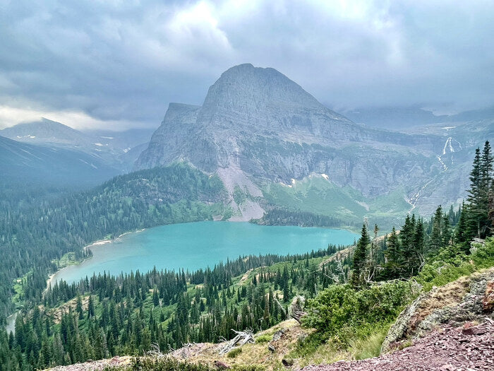 Grinnell Mountain & Lake, 2021, digital color print, 11 x 14 in. / 27.94 x 35.56 cm.