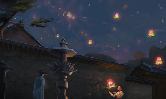 Hanok, 2024, digital media, 7 x 12 in. / 17.78 x 30.48 cm.