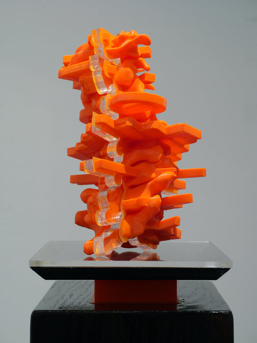 Spine, 2024, mixed media, 9 x 6 x 6 in. / 22.86 x 15.24 x 15.24 cm.