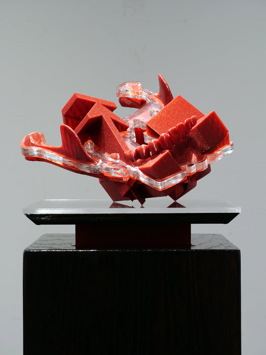 Jaw, 2024, mixed media, 6 x 9 x 6 in. / 15.24 x 22.86 x 15.24 cm.