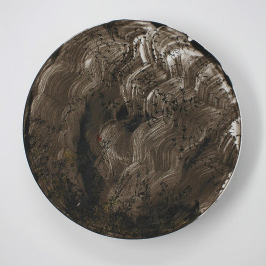 Landscape Bowl (70), 2024, stoneware, 13 x 13 in. / 33.02 x 33.02 cm.