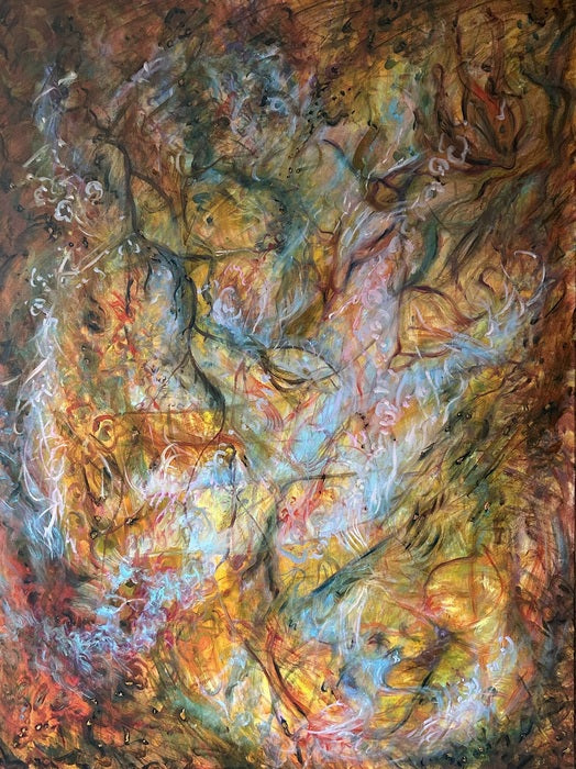 Wild Fire, 2025, oil, 48 x 36 in. / 121.92 x 91.44 cm.