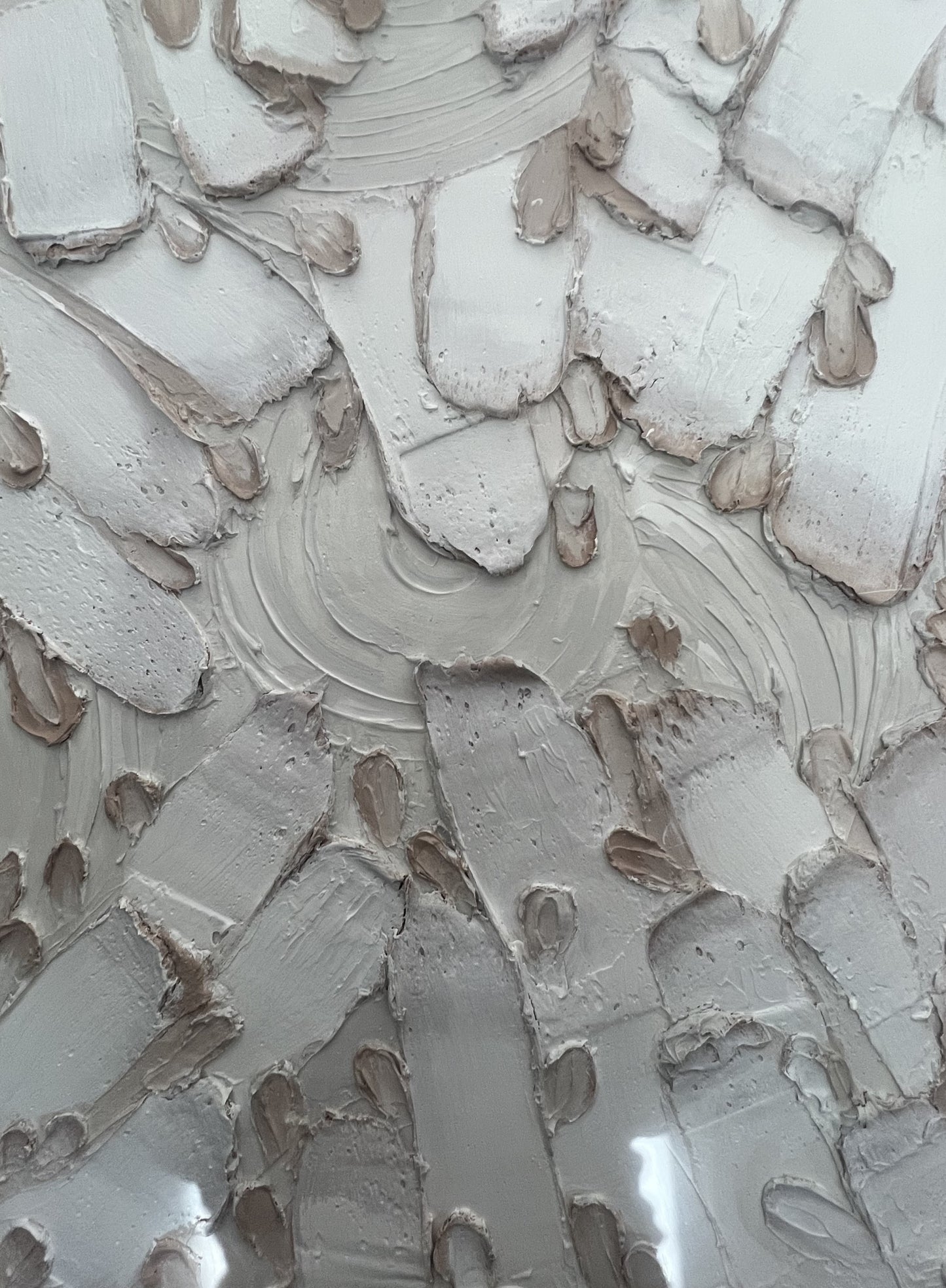 Heights and Depths, 2021, latex and joint compound, 36 x 42 in. / 91.44 x 106.68 cm.