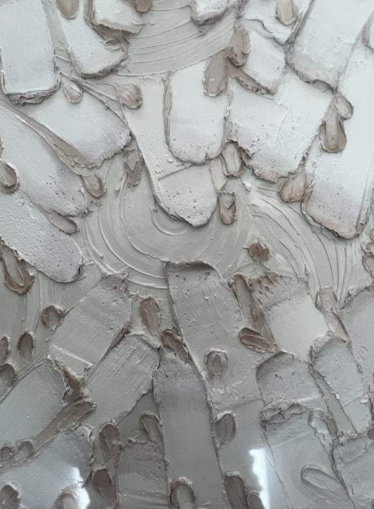 Heights and Depths, 2021, latex and joint compound, 36 x 42 in. / 91.44 x 106.68 cm.