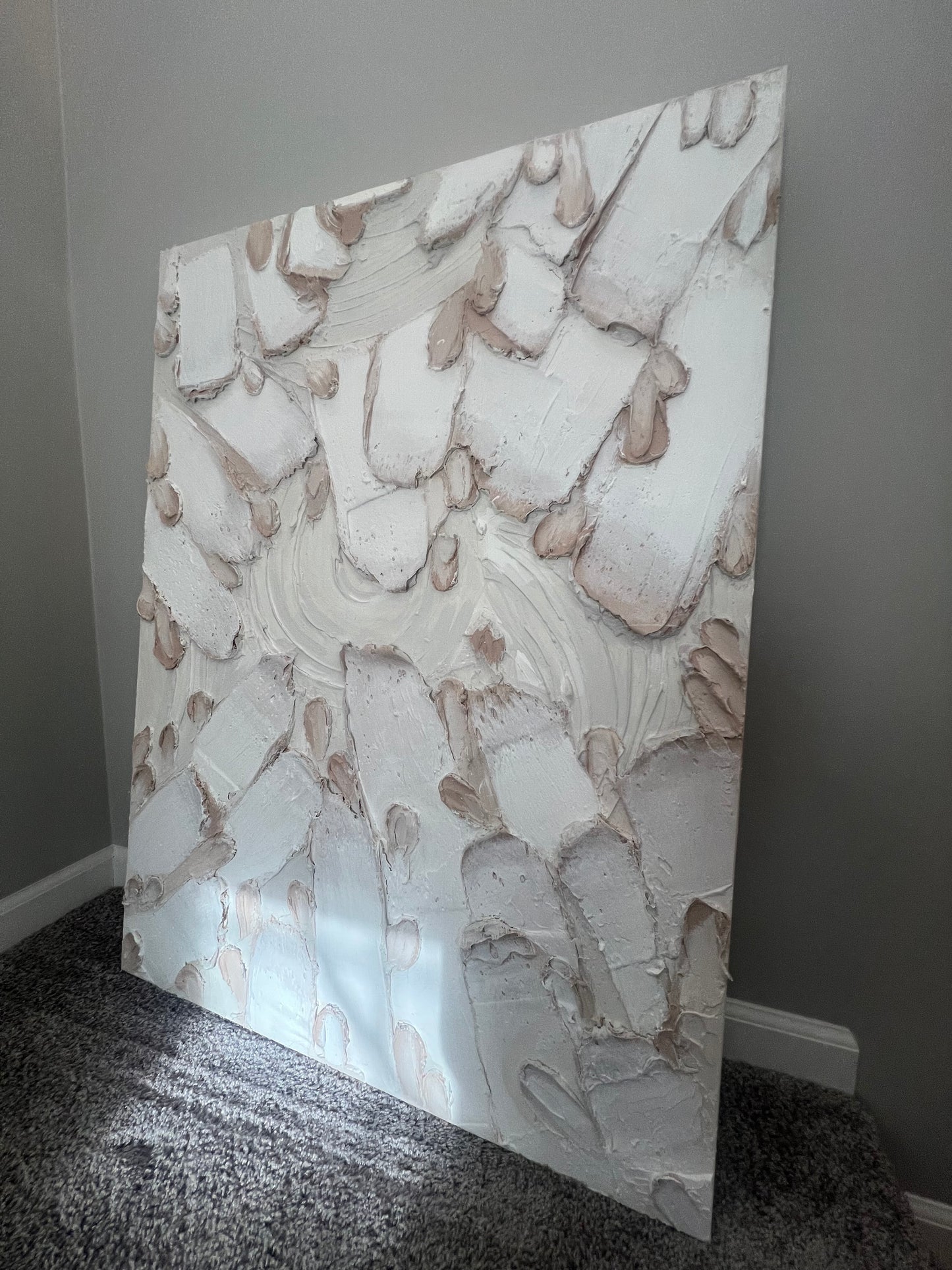 Heights and Depths, 2021, latex and joint compound, 36 x 42 in. / 91.44 x 106.68 cm.