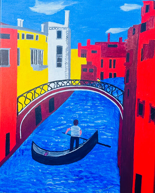 Day in Venue, 2024, oil, 16 x 24 in. / 40.64 x 60.96 cm.