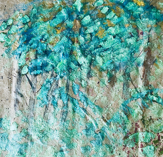 Beauty in the Swamp, 2025, mixed media, 16 x 20 in. / 40.64 x 50.8 cm.