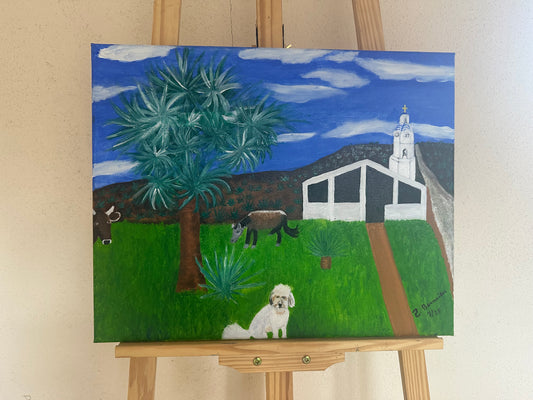 Day in Tonaya, 2024, oil, 20 x 16 in. / 50.8 x 40.64 cm.