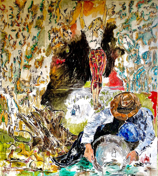 Clementine, 2025, oil on canvas, 36 x 38 in. / 91.44 x 96.52 cm.