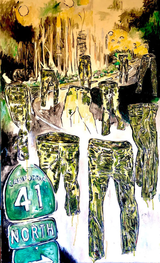 The Fresno Nightcrawlers, 2025, oil on canvas, 44 x 30 in. / 111.76 x 76.2 cm.
