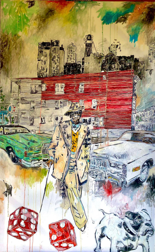 Bad Leroy Brown, 2025, oil on canvas, 36 x 48 in. / 91.44 x 121.92 cm.