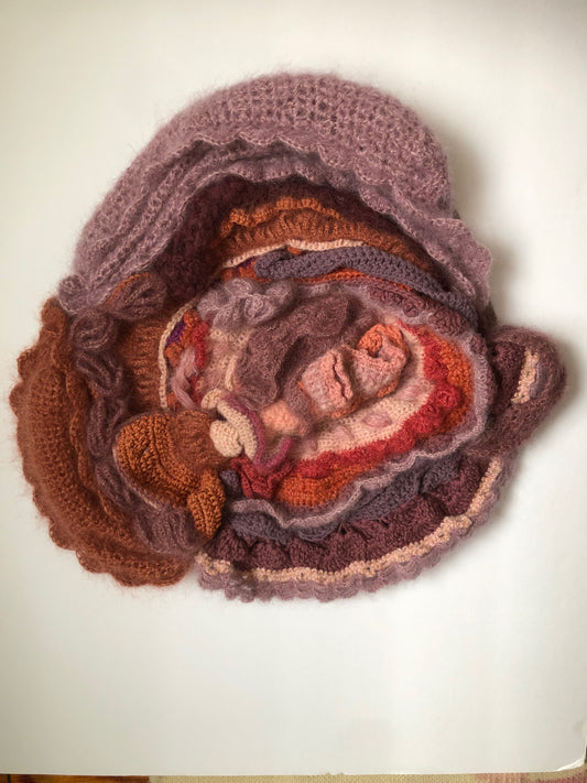 Autumn Light, 2026, crochet, 16 x 14 in. / 40.64 x 35.56 cm.