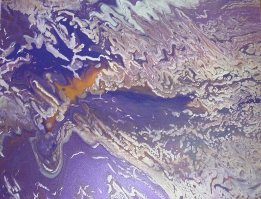 Purple Mood, 2026, acrylic, 20 x 16 in. / 50.8 x 40.64 cm.