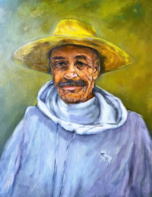 ALL IN HIS NAME 1, 2025, acrylic, 18 x 24 in. / 45.72 x 60.96 cm.