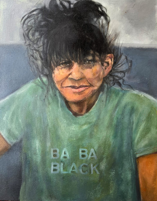 ALL IN HIS NAME 3, 2025, acrylic, 18 x 24 in. / 45.72 x 60.96 cm.