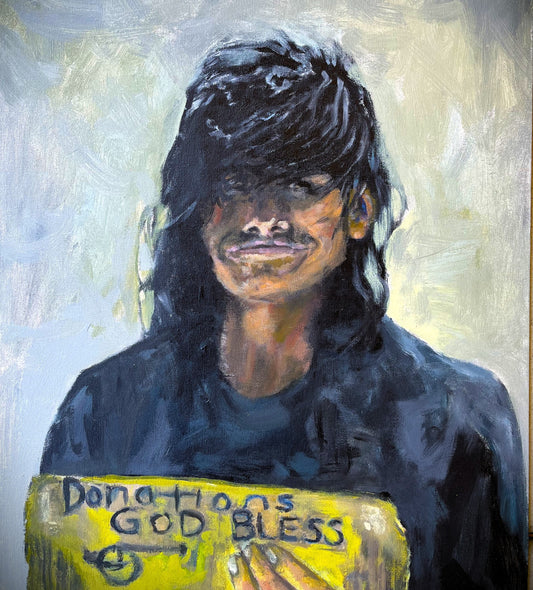ALL IN HIS NAME 4, 2025, acrylic, 18 x 24 in. / 45.72 x 60.96 cm.