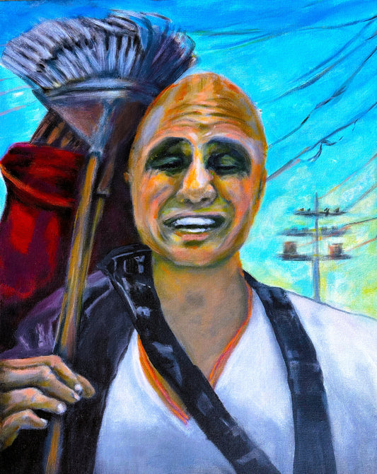 ALL IN HIS NAME 5, 2025, acrylic, 18 x 24 in. / 45.72 x 60.96 cm.