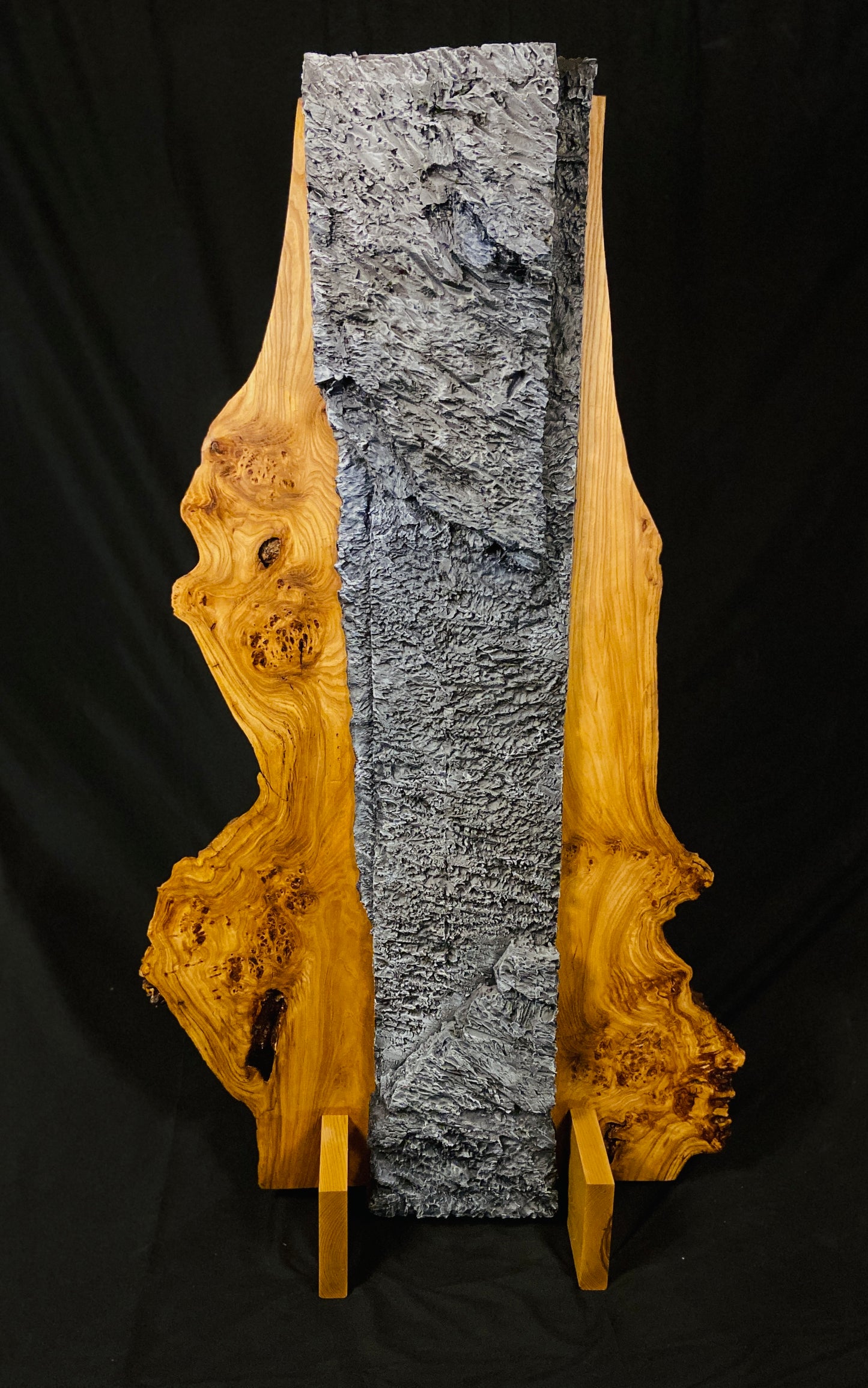 Totem, 2026, sculpture, 43 x 73 x 18 in. / 109.22 x 185.42 x 45.72 cm.