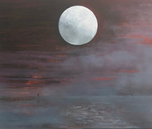 One Night/Une Nuit, 2025, oil on canvas, 30 x 36 in. / 91.44 x 76.2 cm.