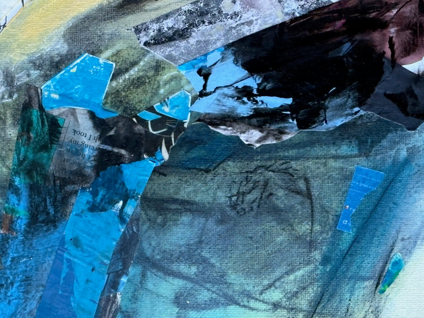 In the Flow, 2026, media fusion, 16 x 20 in. / 40.64 x 50.8 cm.