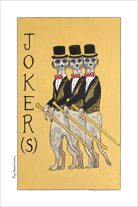 JOKER(S), THE MEERKAT REVUE, 2020, acrylic on canvas, 36 x 24 in. / 91.44 x 60.96 cm.