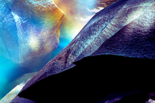 Black and Silver Rock, Vernal Falls, Yosemite, 2009, crystal archive paper, 13 x 19 in. / 33.02 x 48.26 cm.