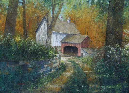 Jenkins Farm, 2022, watercolor on paper, 22 x 30 in. / 55.88 x 76.2 cm.