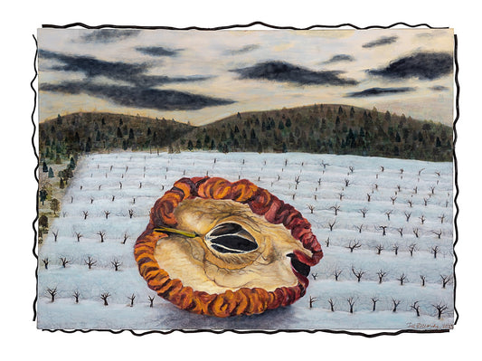 Barren, 2023, oil on fabric, 60 x 42 in. / 152.4 x 106.68 cm.