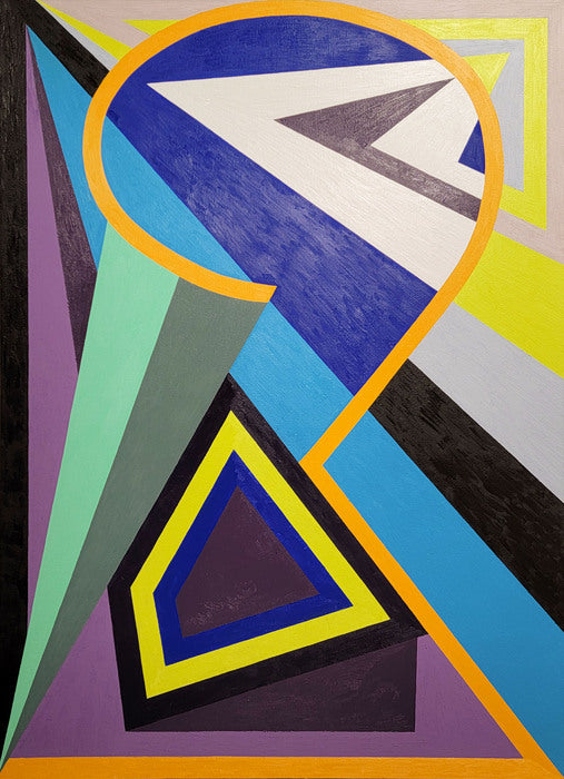 Keyhole VI (Fleeting Knowledge and Affirmation of Truth), 2022, oil on canvas, 48 x 36 in. / 121.92 x 91.44 cm.