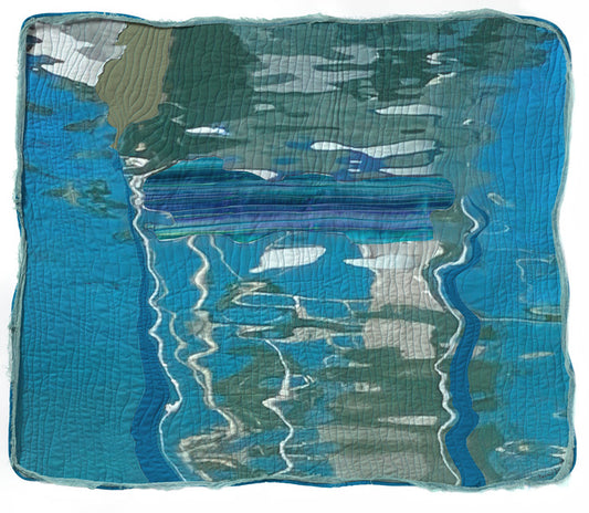 Lady of the Ocean, 2023, textile, 35 x 40 in. / 88.9 x 101.6 cm.