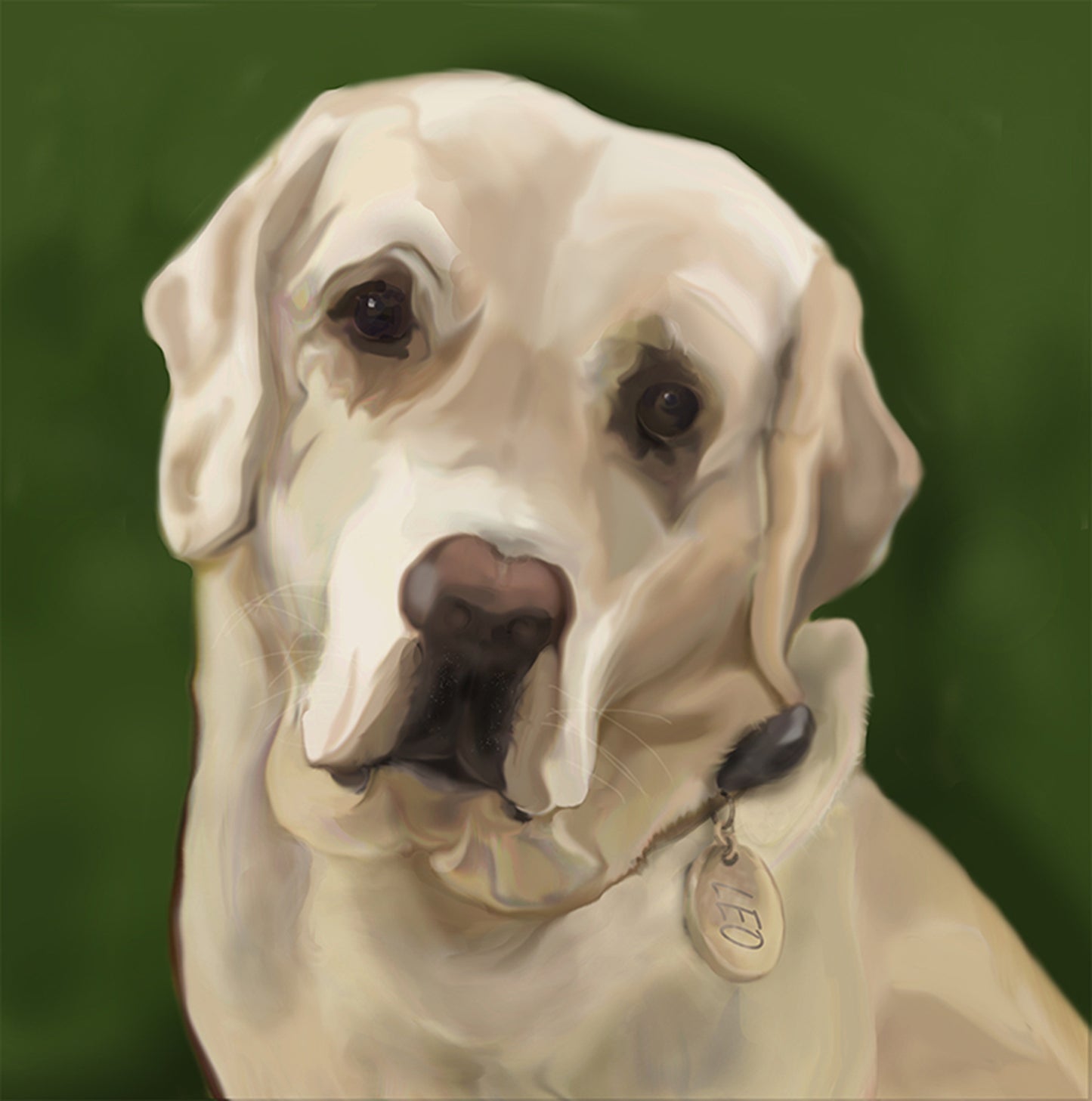 Hunter Pal, 2025, graphic watercolor, 11 x 14 in. / 27.94 x 35.56 cm.
