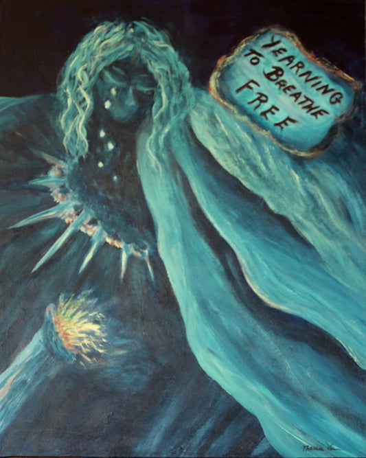 Lest We Forget, 2020, mixed media, 30 x 24 in. / 76.2 x 60.96 cm.
