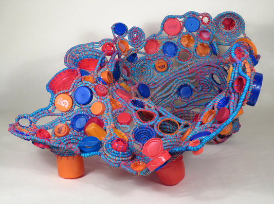 Let's Call This, 2024, coiled basketry, 12 x 26 x 21 in. / 30.48 x 66.04 x 53.34 cm.