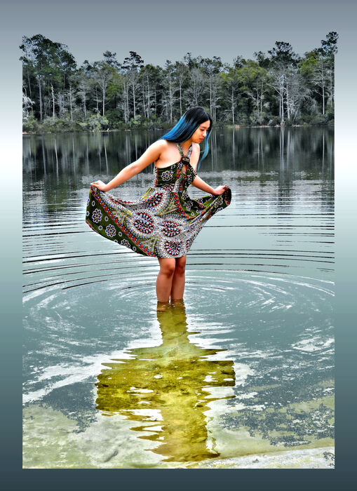 Lily in the Lake #2, 2024, digital photography, 16 x 22 in. / 40.64 x 55.88 cm.