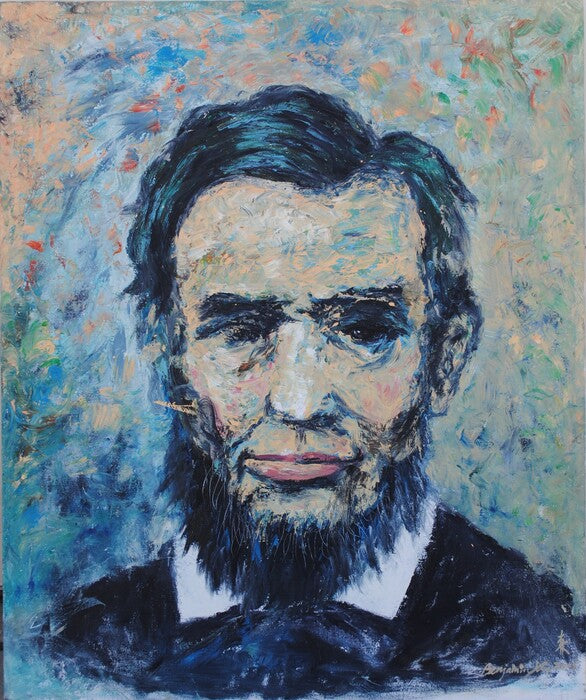 Lincoln, 2020, oil on canvas, 36 x 30 in. / 91.44 x 76.2 cm.