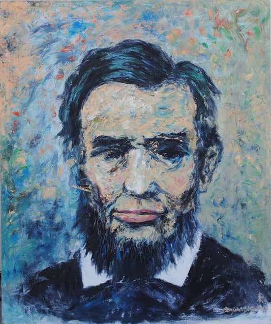 Lincoln, 2020, oil on canvas, 36 x 30 in. / 91.44 x 76.2 cm.