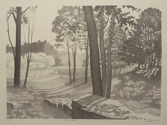 Love of Summer, 2023, lithograph, 14 x 17 in. / 35.56 x 43.18 cm.