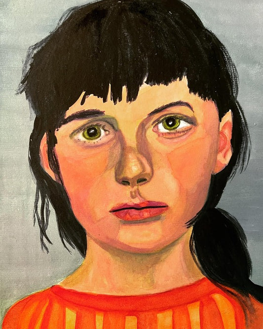 Lucy, 2022, gouache on paper, 11 x 9 in. / 27.94 x 22.86 cm.