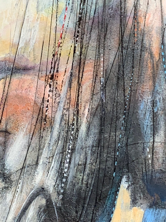 Lullaby, 2025, mixed media, 24 x 36 in. / 60.96 x 91.44 cm
