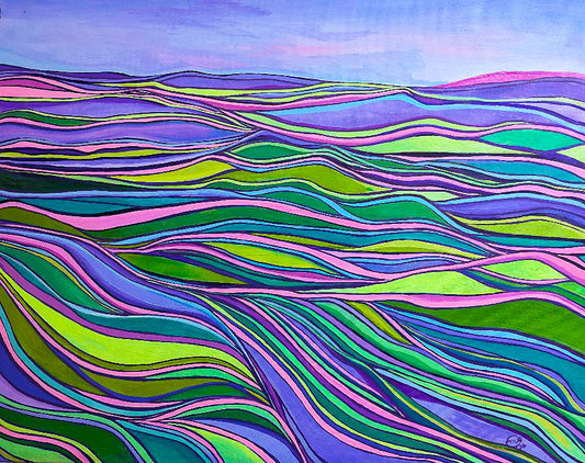 Many Roads, 2026, acrylic, 30 x 20 in. / 76.2 x 50.8 cm.