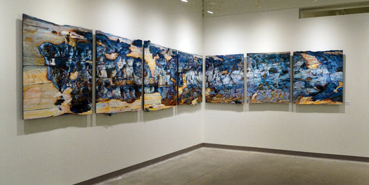 The Magnitude of the Problem, 2020, mixed media, 49 x 258 in. / 124.46 x 655.32 cm.