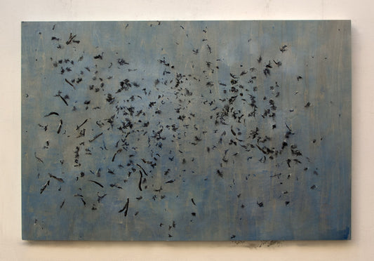 Migrating Air till Not, 2024, mixed media, 36 x 24 in. / 91.44 x 60.96 cm.