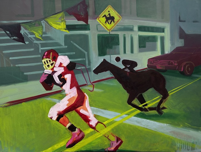 O-Line, 2024, oil on canvas, 36 x 48 in. / 91.44 x 121.92 cm.