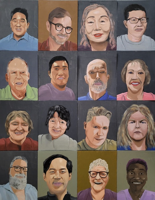 Ordinary People, 2023, oil on canvas, 56 x 44 in. / 142.24 x 111.76 cm.