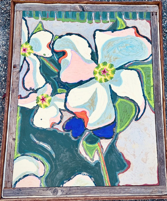 Once Upon a Time on a Dogwood Tree, 1973, oil on canvas, 45 x 35 in. / 114.3 x 88.9 cm.